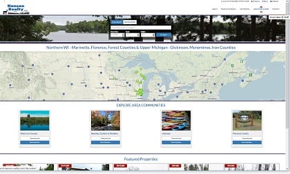 Real estate website for Hanson Realty