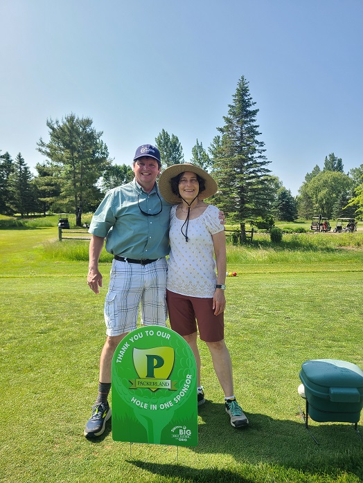Bill and Joan Koehne at GBIG golf outing 2025